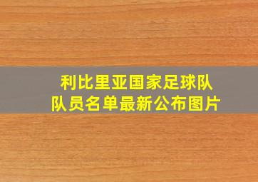 利比里亚国家足球队队员名单最新公布图片