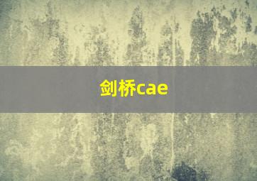 剑桥cae