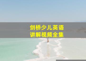 剑桥少儿英语讲解视频全集