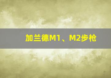 加兰德M1、M2步枪