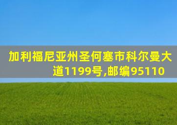 加利福尼亚州圣何塞市科尔曼大道1199号,邮编95110