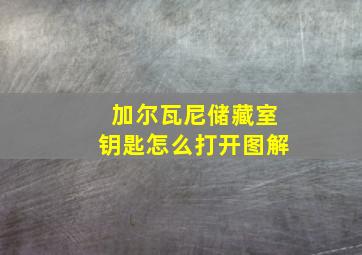 加尔瓦尼储藏室钥匙怎么打开图解