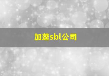 加蓬sbl公司