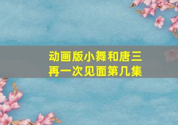 动画版小舞和唐三再一次见面第几集