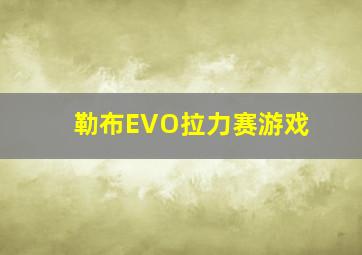 勒布EVO拉力赛游戏