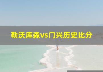 勒沃库森vs门兴历史比分