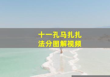 十一孔马扎扎法分图解视频