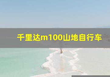 千里达m100山地自行车