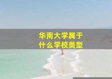 华南大学属于什么学校类型