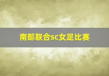 南部联合sc女足比赛