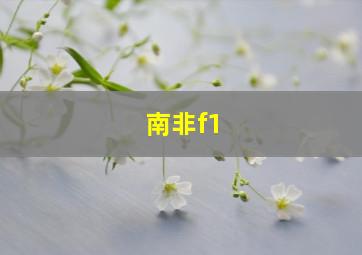 南非f1