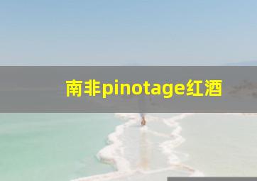 南非pinotage红酒