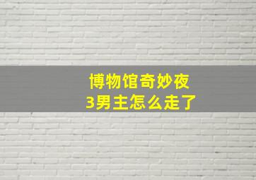 博物馆奇妙夜3男主怎么走了