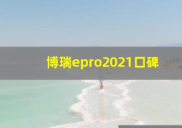 博瑞epro2021口碑