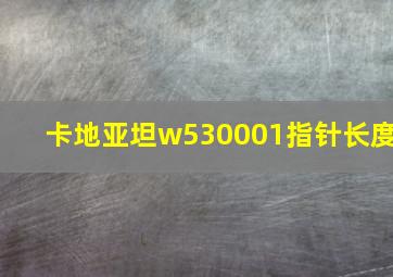 卡地亚坦w530001指针长度