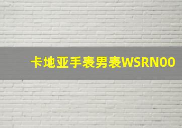 卡地亚手表男表WSRN00