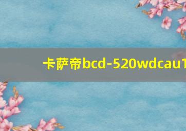 卡萨帝bcd-520wdcau1