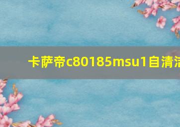 卡萨帝c80185msu1自清洁