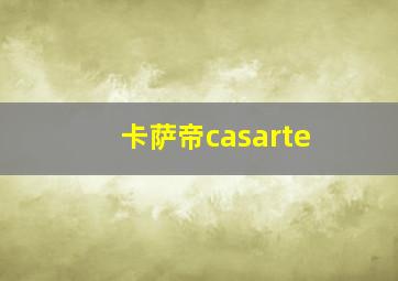 卡萨帝casarte