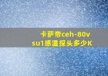 卡萨帝ceh-80vsu1感温探头多少K