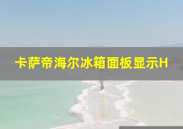 卡萨帝海尔冰箱面板显示H