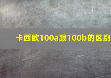 卡西欧100a跟100b的区别