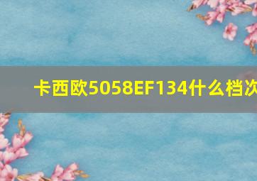 卡西欧5058EF134什么档次