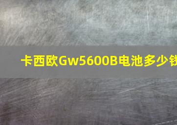 卡西欧Gw5600B电池多少钱