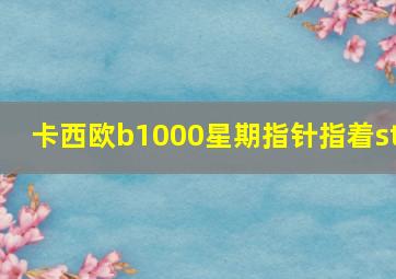 卡西欧b1000星期指针指着st