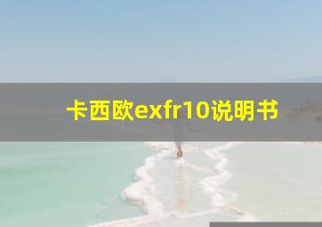 卡西欧exfr10说明书