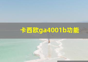 卡西欧ga4001b功能