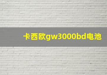 卡西欧gw3000bd电池