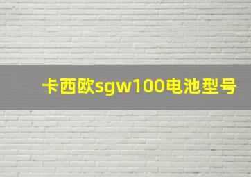 卡西欧sgw100电池型号