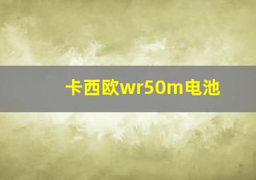 卡西欧wr50m电池