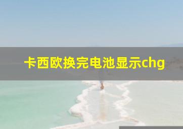 卡西欧换完电池显示chg