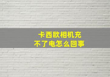 卡西欧相机充不了电怎么回事