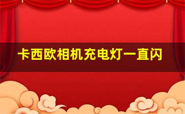 卡西欧相机充电灯一直闪