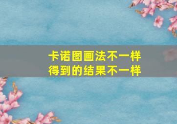 卡诺图画法不一样得到的结果不一样