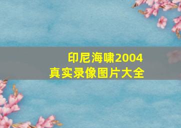 印尼海啸2004真实录像图片大全