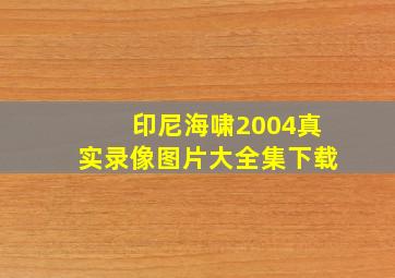 印尼海啸2004真实录像图片大全集下载