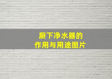 厨下净水器的作用与用途图片