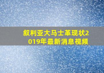 叙利亚大马士革现状2019年最新消息视频