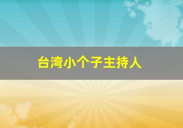 台湾小个子主持人