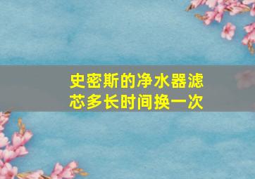 史密斯的净水器滤芯多长时间换一次