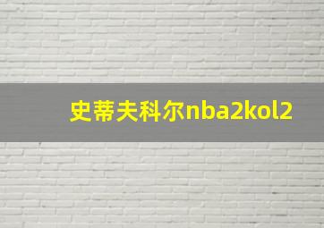 史蒂夫科尔nba2kol2