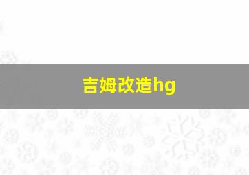 吉姆改造hg