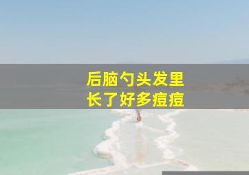 后脑勺头发里长了好多痘痘