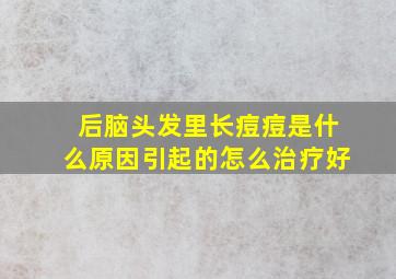 后脑头发里长痘痘是什么原因引起的怎么治疗好