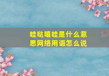 哇哒嘻哇是什么意思网络用语怎么说