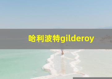 哈利波特gilderoy